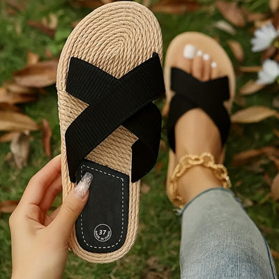 Alexa Comfortable Sandals with Solid Color