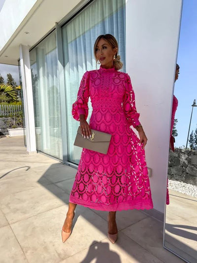 Karin Elegant Lace Maxi Dress