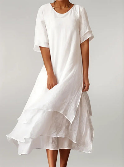 Eloise | Elegant Long Cotton Dress