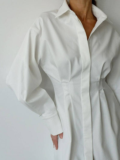 Naomi™ - Casual Collar Shirt Dress