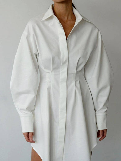 Naomi™ - Casual Collar Shirt Dress