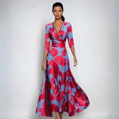 Alicia™ | Stylish Floral Wrap Dress