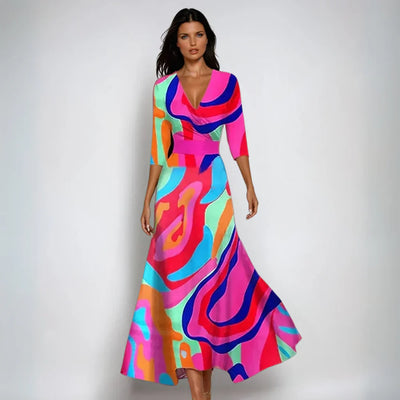 Alicia™ | Stylish Floral Wrap Dress