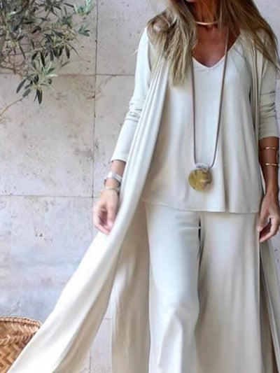 Amalia Vest & Top Pants with Wide Legs