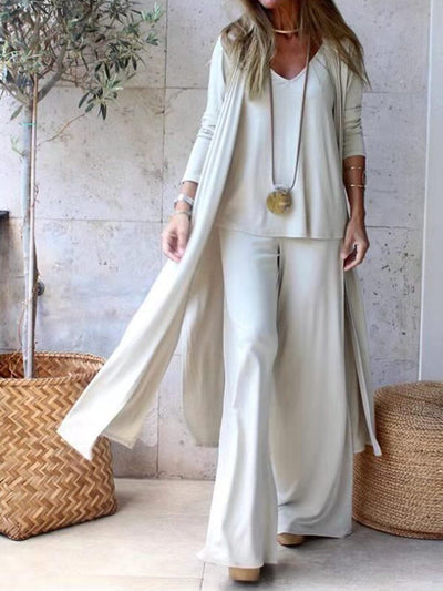 Amalia Vest & Top Pants with Wide Legs