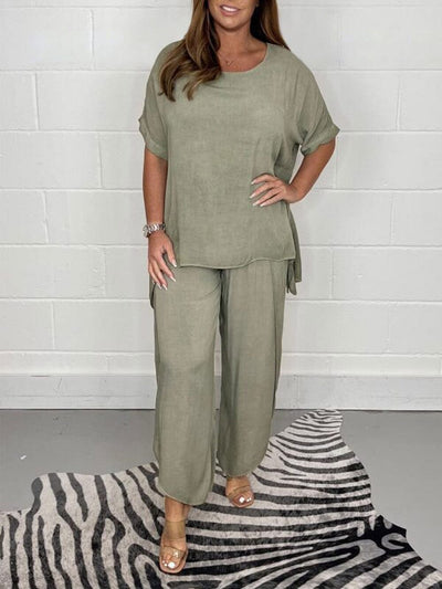 Felicia Casual Pants with Floating Sleeves