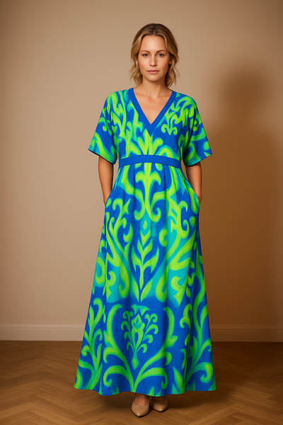 Elena - Elegant Floral Dress