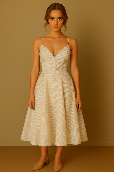 Lucie | Elegant Dress with Open Back