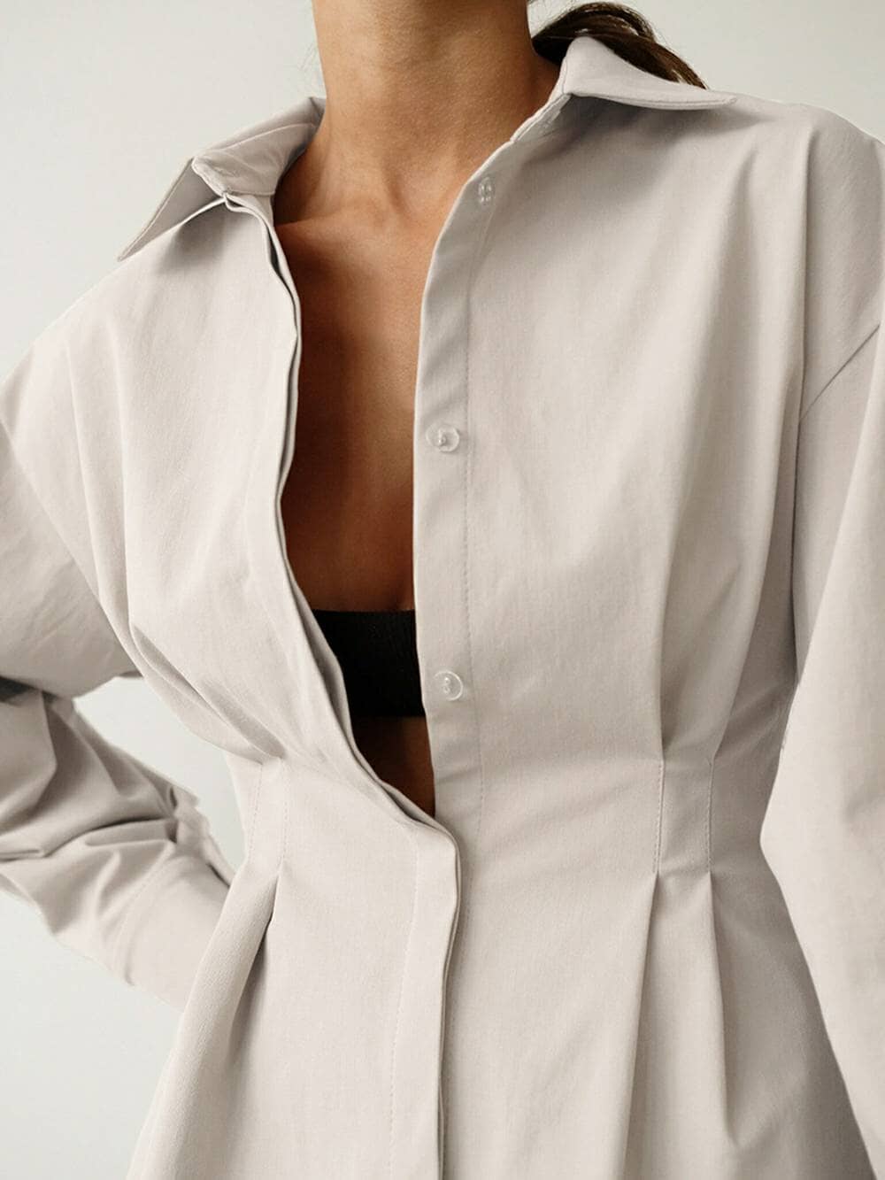 Naomi™ - Casual Collar Shirt Dress