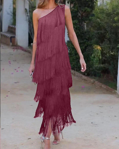 Chloe Chic Dress with Fringes