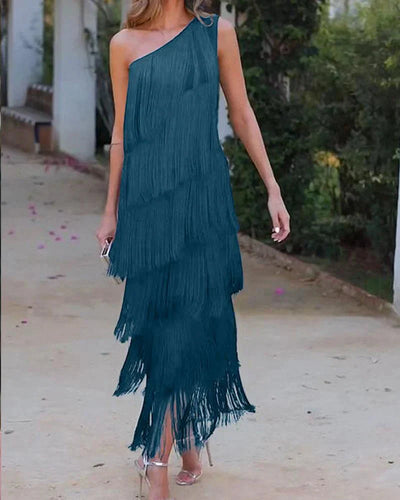 Chloe Chic Dress with Fringes