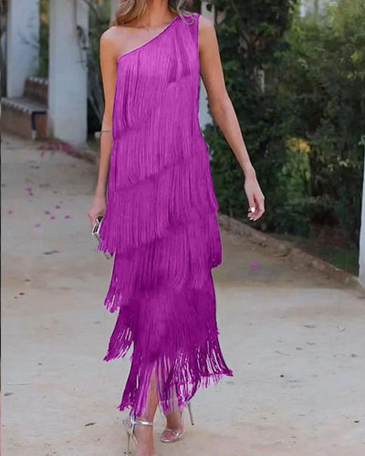 Chloe Chic Dress with Fringes