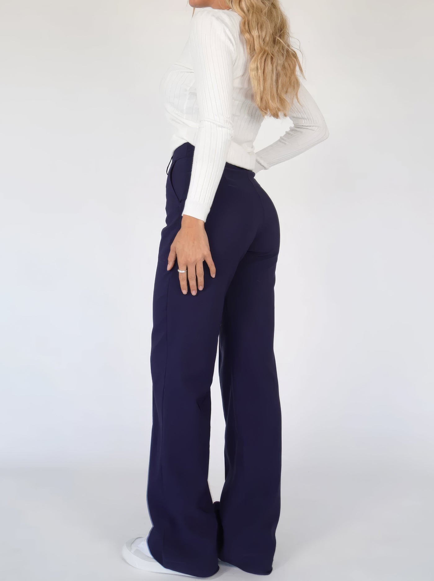 Lena Casual Wide-Leg Trousers
