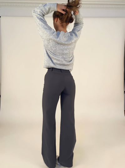 Lena Casual Wide-Leg Trousers