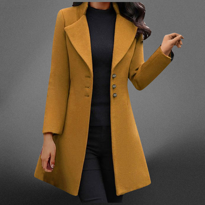 Vinci™ | Luxurious Italian Wool Long Sleeve Coat
