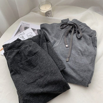 Viola™ - Drape Snow Cotton Casual Pants