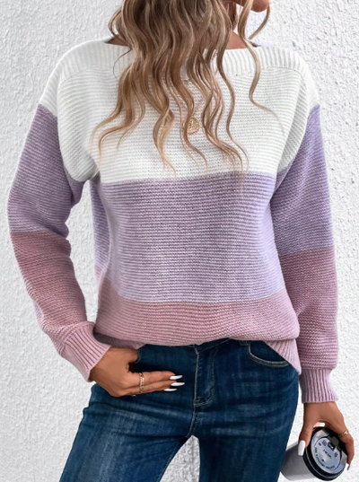 Kim™ | Elegant Tri-Colour Sweater