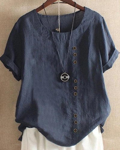 Melinda | Women's Chic Short-Sleeve Blouse