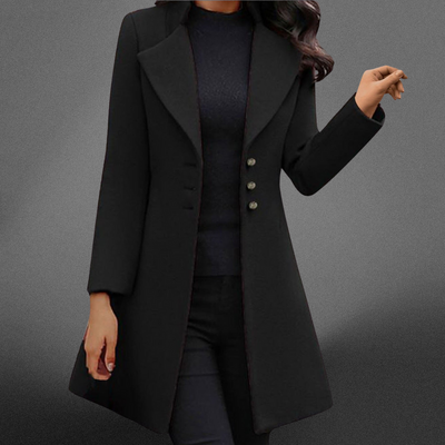Vinci™ | Luxurious Italian Wool Long Sleeve Coat