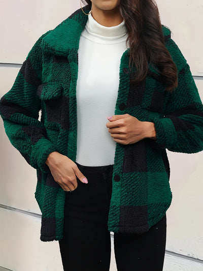 Kiara | Stylish Fleece Oversized Jacket