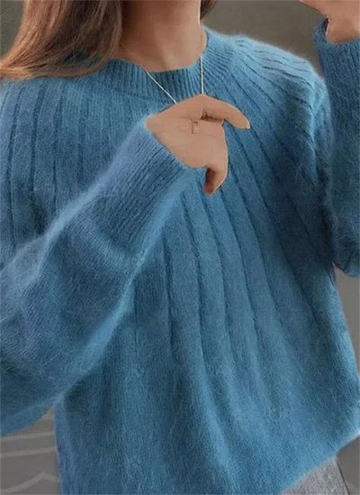 Caitlin™ | Stylish Ribbed Knit Sweater