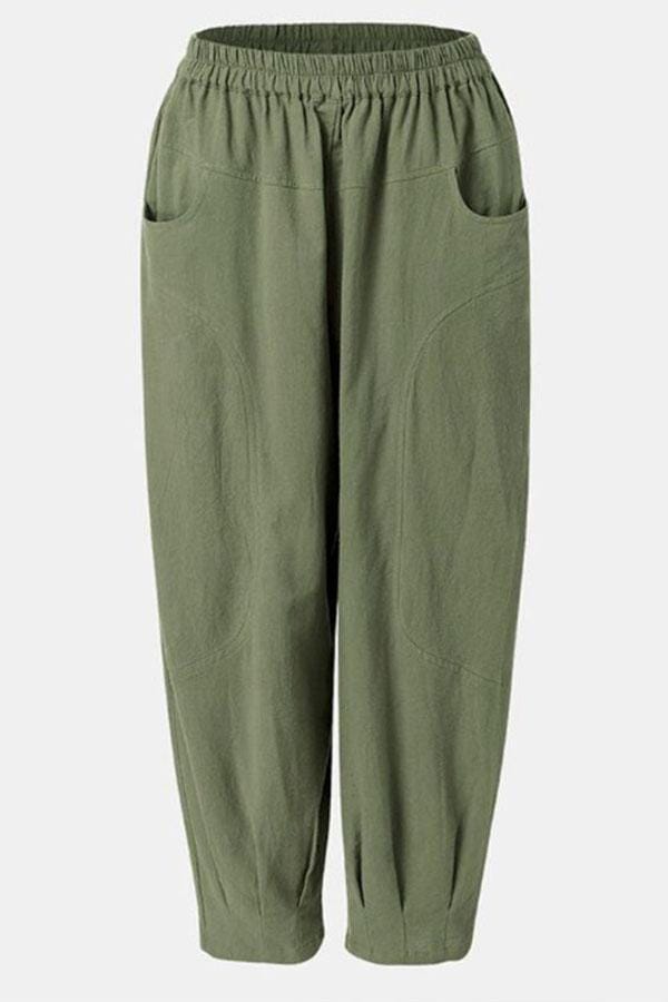 Carline™ - Casual Harem Pants with Side Pockets