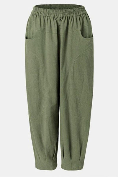 Carline™ - Casual Harem Pants with Side Pockets