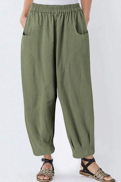 Carline™ - Casual Harem Pants with Side Pockets