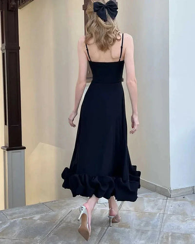 Liv Elegant Solid Color Slip Dress