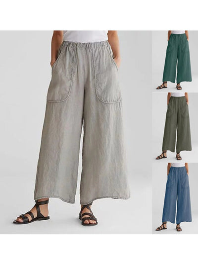 Saskia™ - Summer Pants Linen Pocket