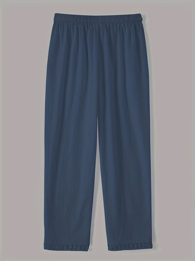 Aika Lace Finished Slanted Pockets Straight Leg Pants