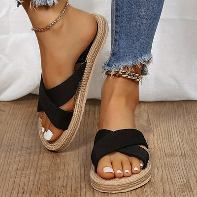 Alexa Comfortable Sandals with Solid Color