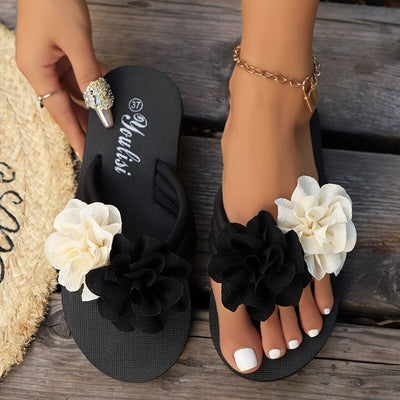 Tiara Women's Floral Thong Sandals