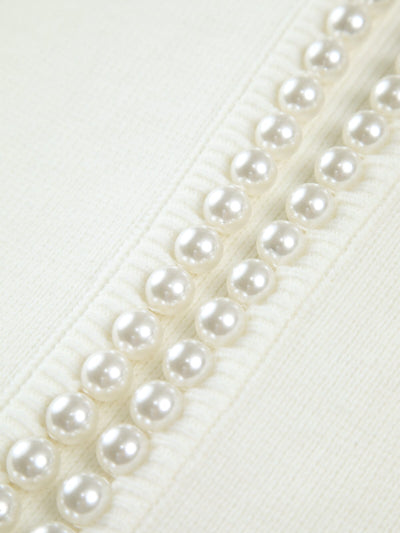 Milena™ - Cardigan with Pearls and Rips