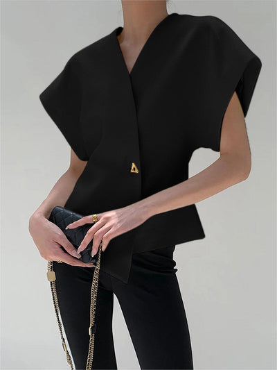 Reina V-Neck Asymmetric Top