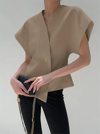 Reina V-Neck Asymmetric Top