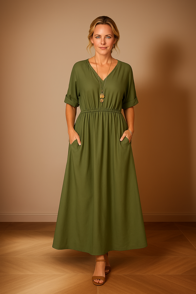 Angelica | Long Vintage Style Summer Dress