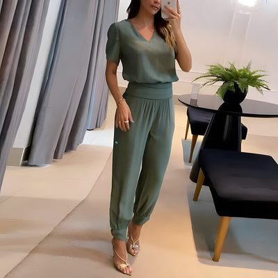 Narella Fashionable Blouse Trouser Set