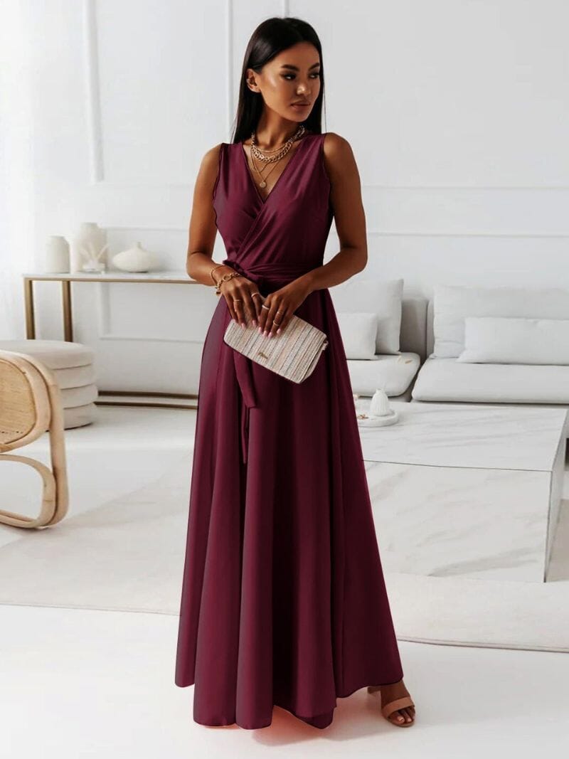 Nina Maxi Dress with V-neck