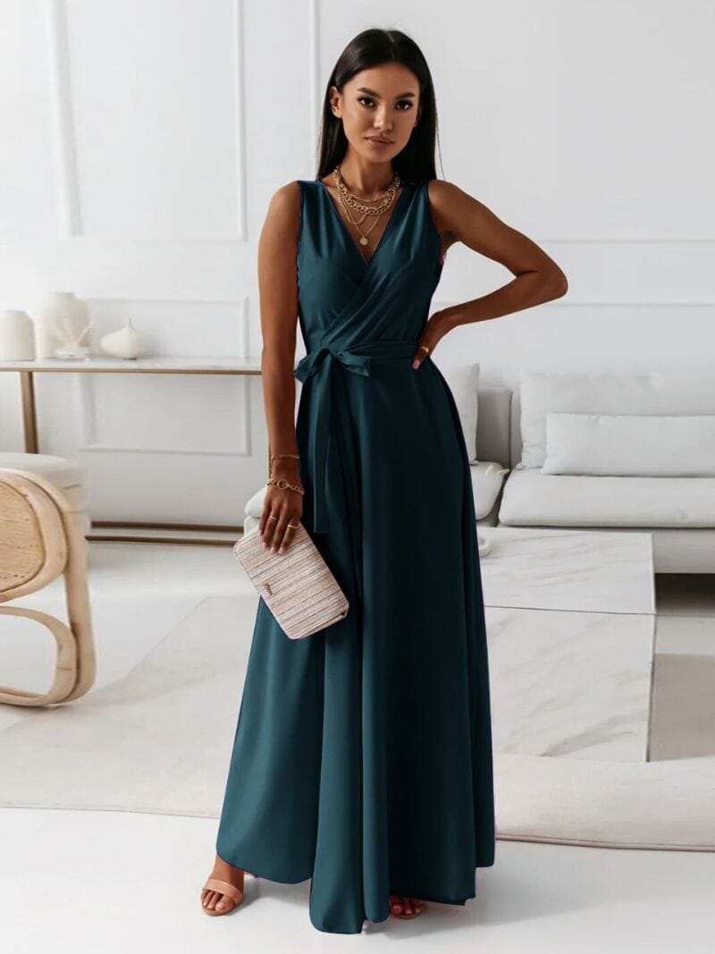 Nina Maxi Dress with V-neck