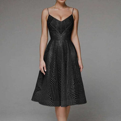 Lucie | Elegant Dress with Open Back
