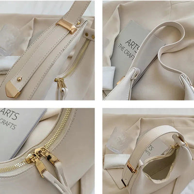 KLARA™ | Halve Moon Leather Handbag