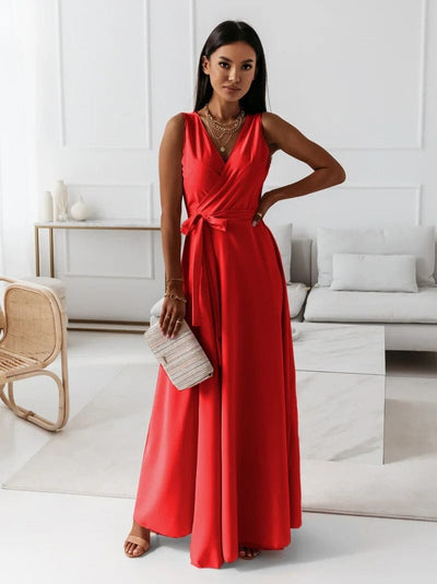 Nina Maxi Dress with V-neck