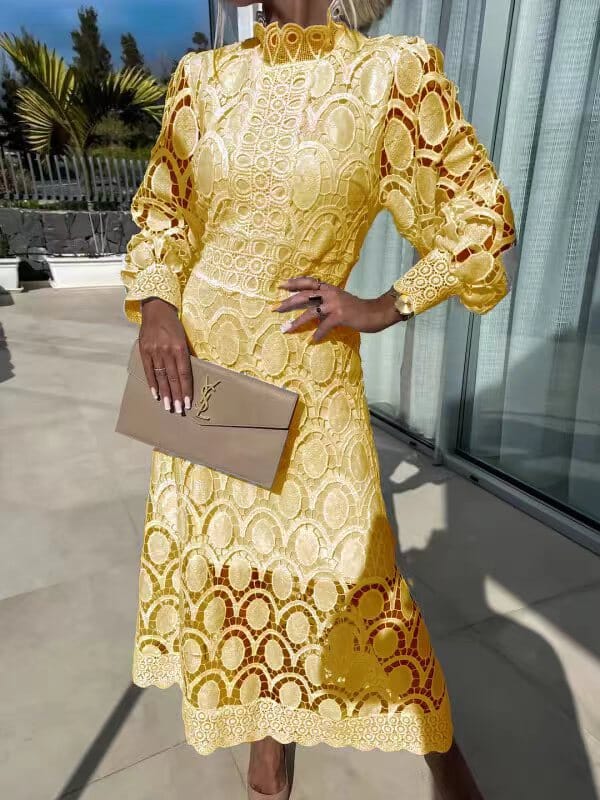 Karin Elegant Lace Maxi Dress
