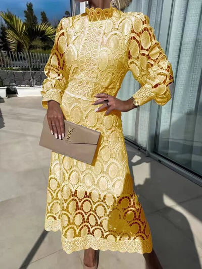 Karin Elegant Lace Maxi Dress