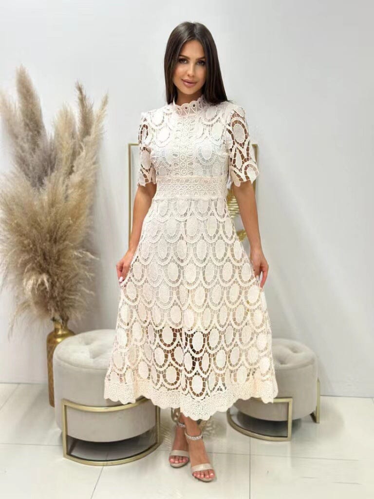 Karin Elegant Lace Maxi Dress
