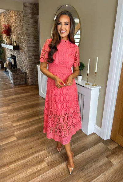 Karin Elegant Lace Maxi Dress