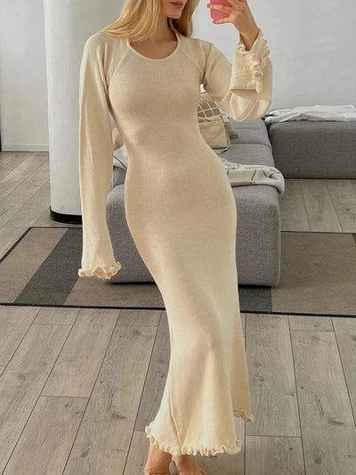 Daisy Comfortable Dress with Open Back