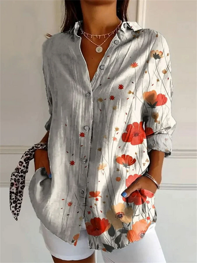 Sophie | Printed Three Quarter Sleeve Shirt