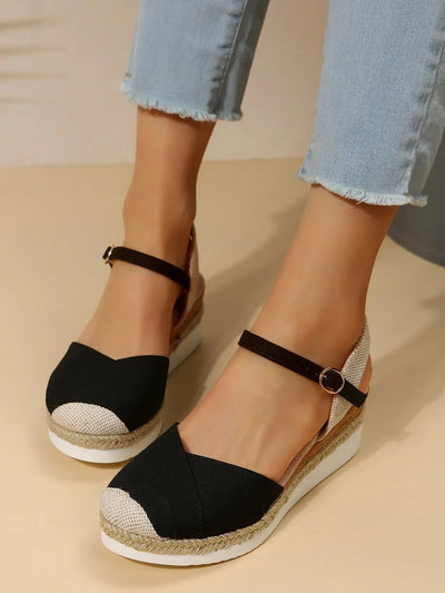 Courtney Closed Toe Wedge Orthopedic Sandals